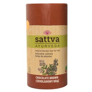 Sattva Ayurveda Natürliche Kräuter-Haarfarbe Schokoladenbraun 150 g