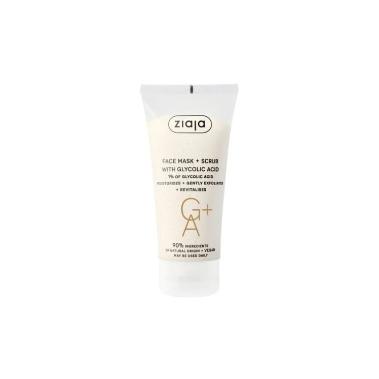 Ziaja Maseczka - Peeling do twarzy z kwasem glikolowym 55 ml