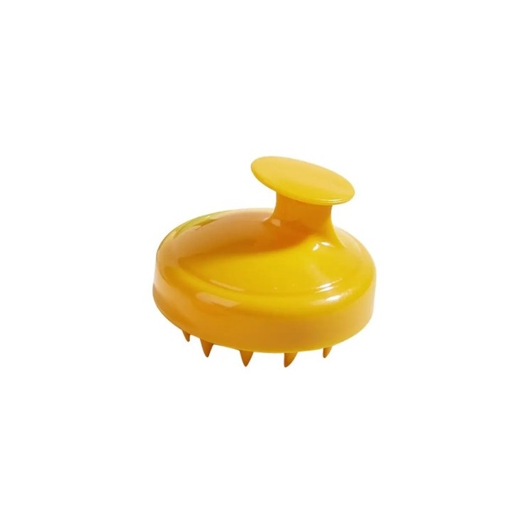 Silikon-Kopfhautmassagegerät, das das Haarwachstum stimuliert, Yellow 1 Stück