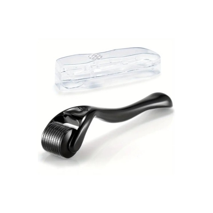 Dermoroller do twarzy i ciała 540 Igieł 1mm Black + opakowanie do przechowywania 1 sztuka