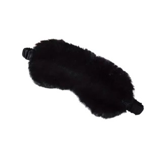 Plüsch-Schlafaugenmaske Black 1 Stück