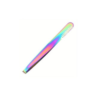 Kosmetikpinzette mit Augenbrauenkamm Titanium Planted 1 Stück