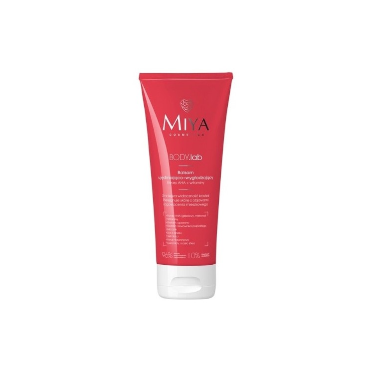 Miya Cosmetics BODY.lab ujędrniająco - wygładzający Balsam do ciała Kwasy AHA + Witaminy 200 ml