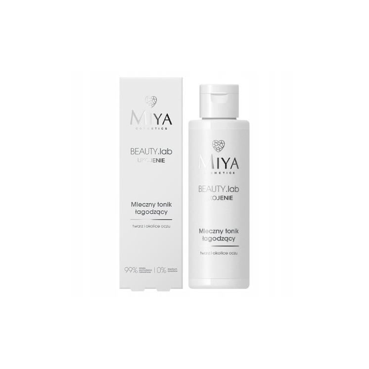 Miya Cosmetics BEAUTY.lab Ukojenie mleczny Tonik łagodzący do twarzy i okolic oczu 100 ml