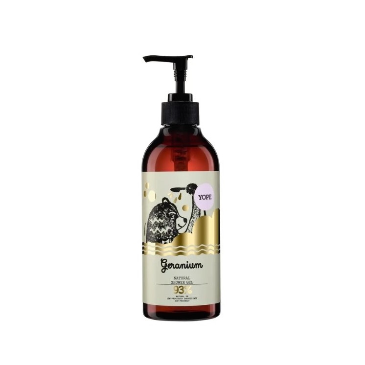 YOPE Żel pod prysznic Pelargonia 400 ml