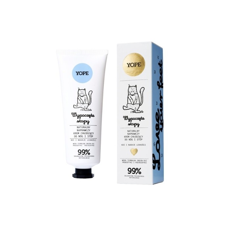 YOPE Naturalny naprawczy Krem chłodzący do nóg i stóp 75 ml