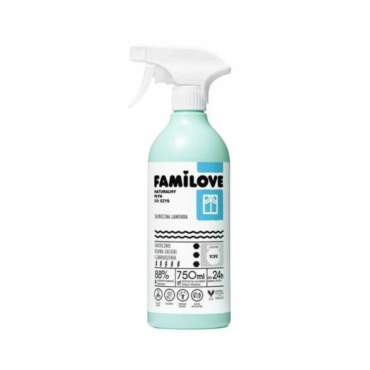 YOPE Familove Natürliche Fensterreinigungsflüssigkeit 750 ml