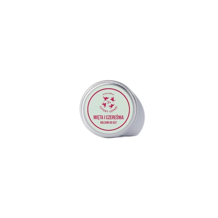 Mydlarnia Cztery Szpaki Balsam do ust Mięta i Czereśnia 15 ml