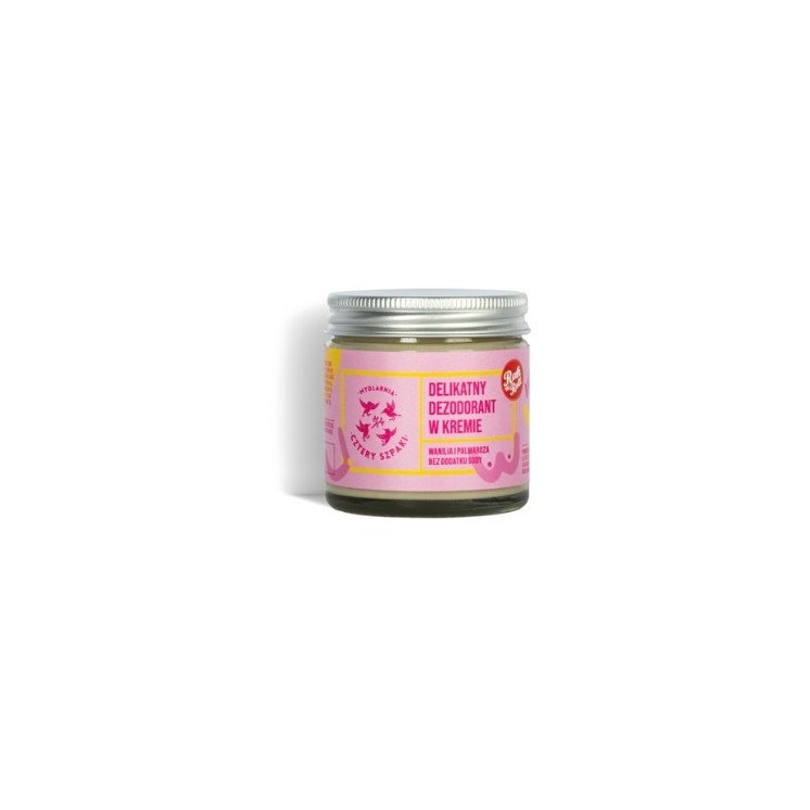 Mydlarnia Cztery Szpaki делікатний кремовий дезодорант Vanilla and Palmarose Limited Edition "Badaj się" 60 мл