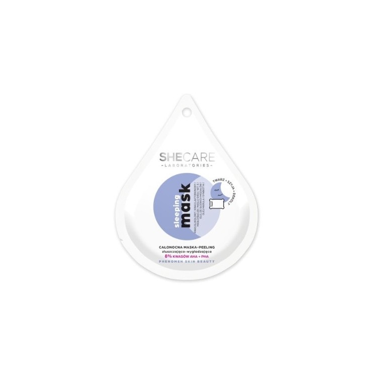 SheCare Sleeping Mask All-Night Mask - Exfoliating and smoothing facial Peeling 10 ml