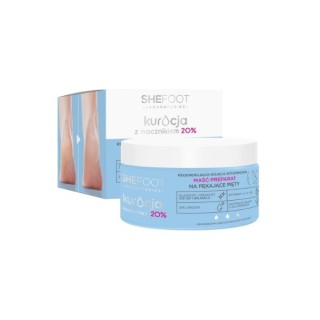 SheFoot Regenerierende und beruhigende Vitaminsalbe – Fußvorbereitung für rissige Fersen mit Urea 20 % 80 ml