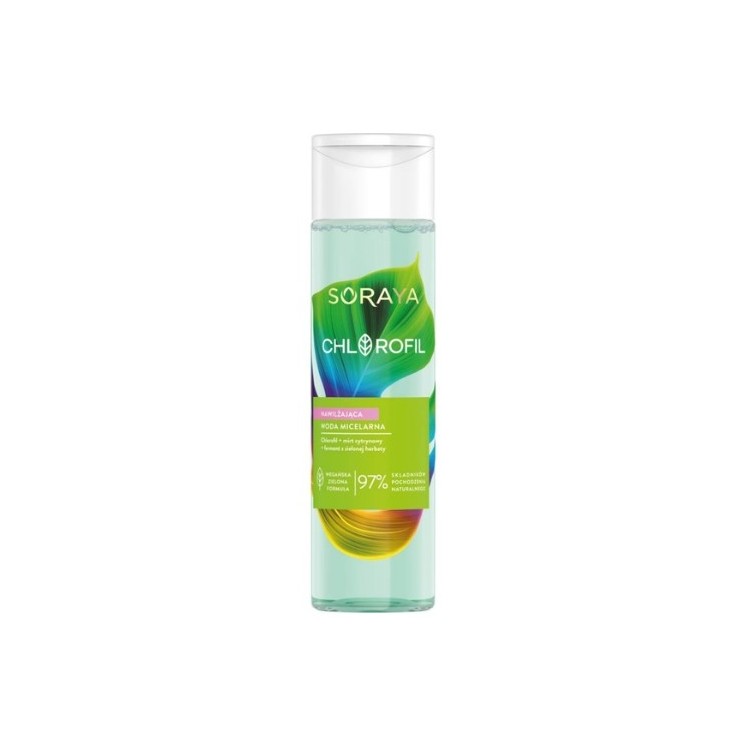 Soraya Chlorofil nawilżająca Woda Micelarna do demakijażu twarzy 250 ml
