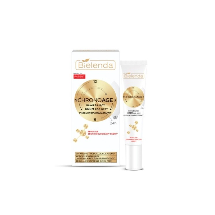 Bielenda Chrono Age 24H Nawilżający Krem pod oczy przeciwzmarszczkowy 15 ml