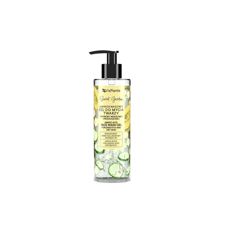 Vis Plantis Secret Garden Aminokwasowy Żel do mycia twarzy do skóry wrażliwej i przesuszonej 200 ml