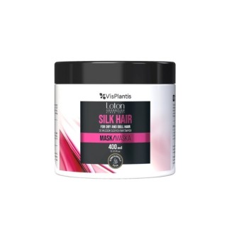 Vis Plantis Loton Maske für trockenes und stumpfes Haar mit Seide 400 ml