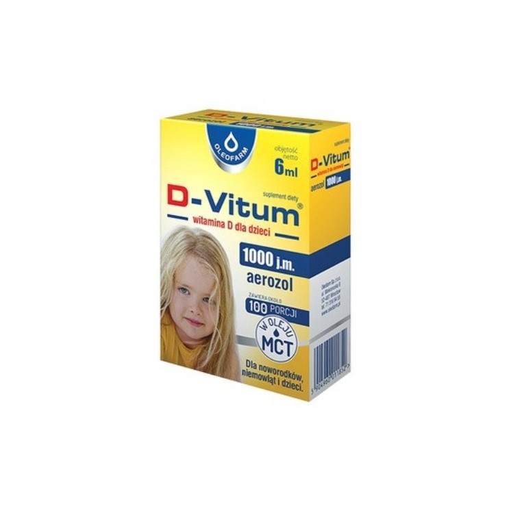 D-Vitum Вітамін Д 1000 МО аерозоль 6 мл