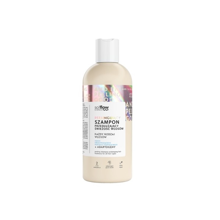 So!flow Peelingujący Szampon do włosów przedłużający świeżość 400 ml