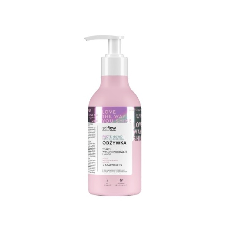 So!flow Emolientowo - Proteinowa Odżywka do włosów wysokoporowatych i łamliwych 400 ml