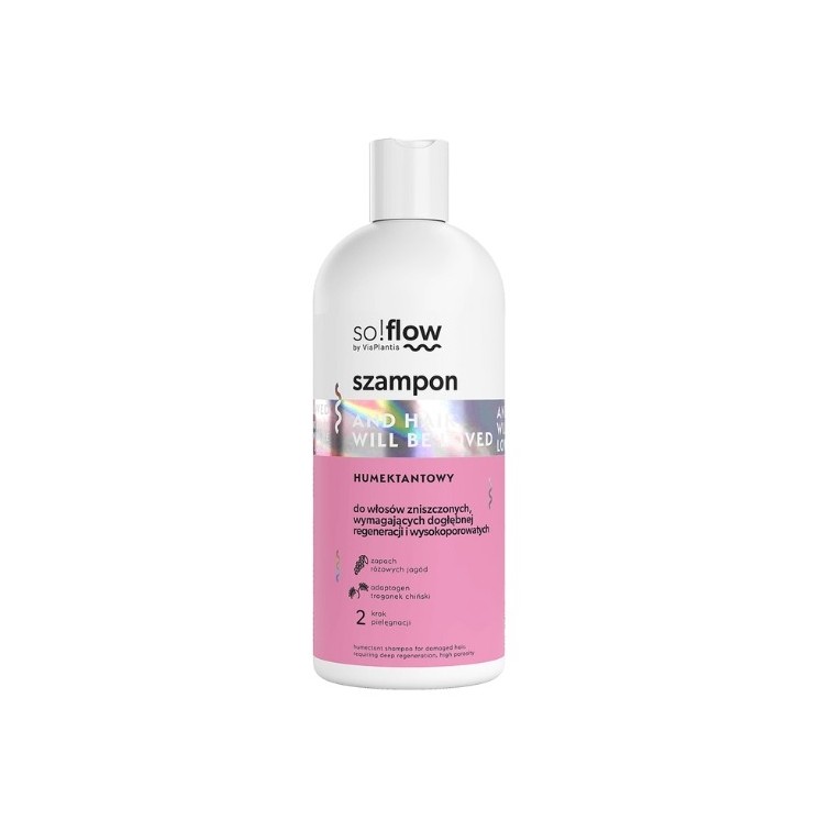 So!flow Humektantowy Szampon do włosów wysokoporowatych wymagających dogłębnej regeneracji 300 ml