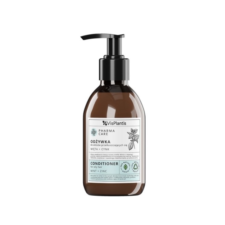 Vis Plantis Pharma Pflegespülung für fettiges Haar Minze + Zink 300 ml