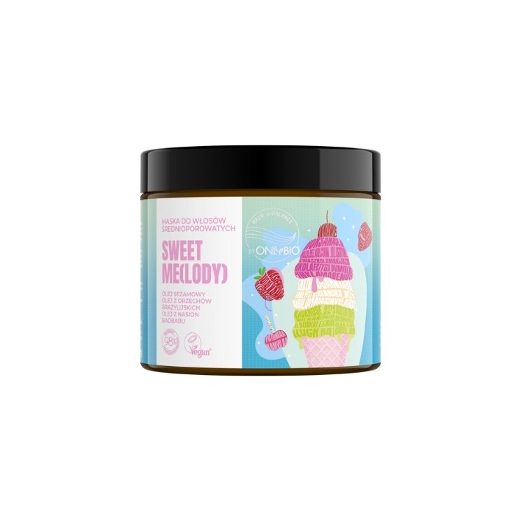 ONLYBIO Hair in Balance Sweet Me(lody) Maska do włosów średnioporowatych 400 ml