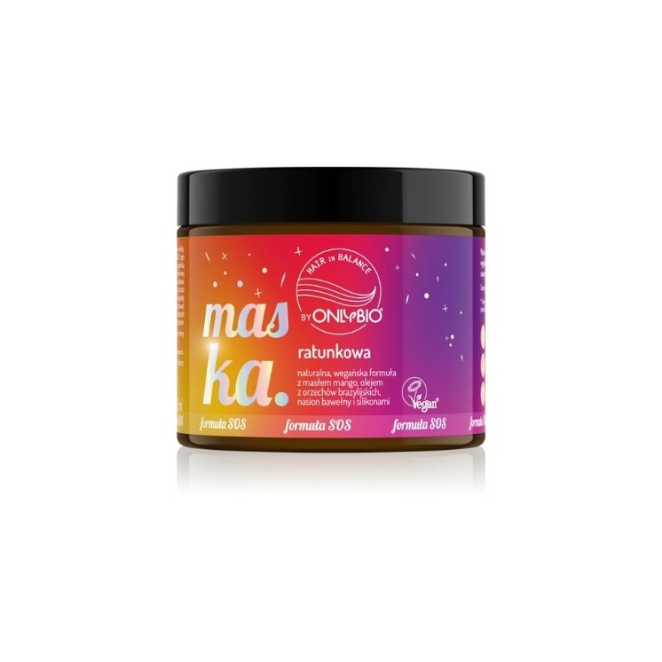 ONLYBIO Hair in Balance Maska ratunkowa do włosów o każdej porowatości 200 ml