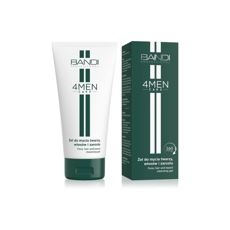 Bandi 4Men Care Gel для миття обличчя, волосся та бороди 150 мл