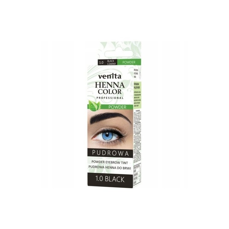 Venita Professional pudrowa Henna do brwi /1.0/ Czarna 4 g