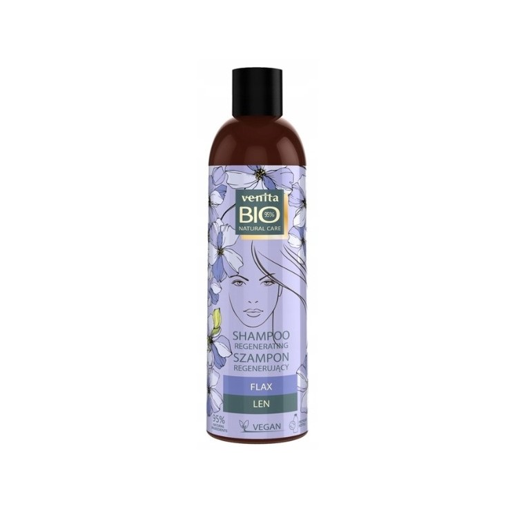 Venita Bio regenerujący Szampon do włosów Len 300 ml