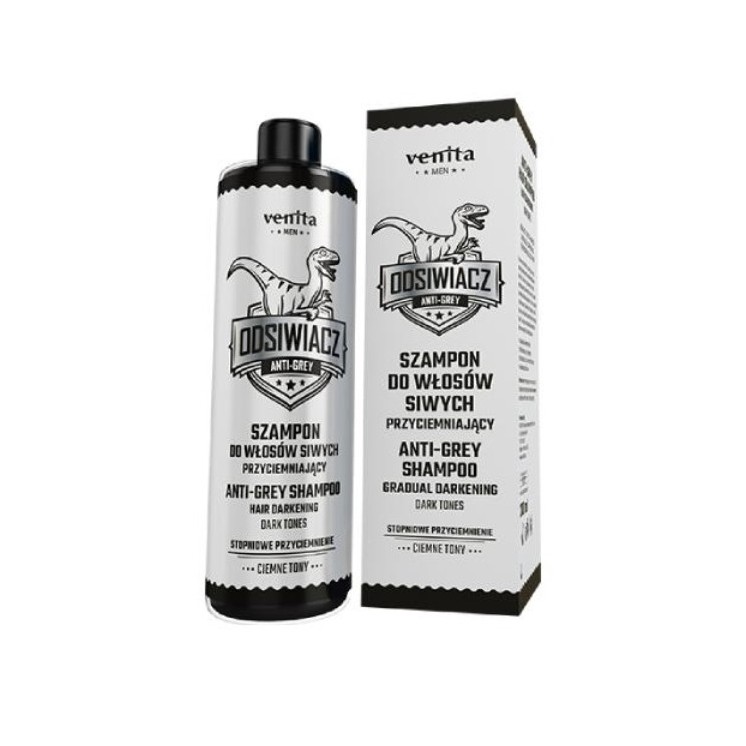 Venita Men Odsiwiacz przyciemniajacy Szampon do włosów siwych Ciemne tony 200 ml