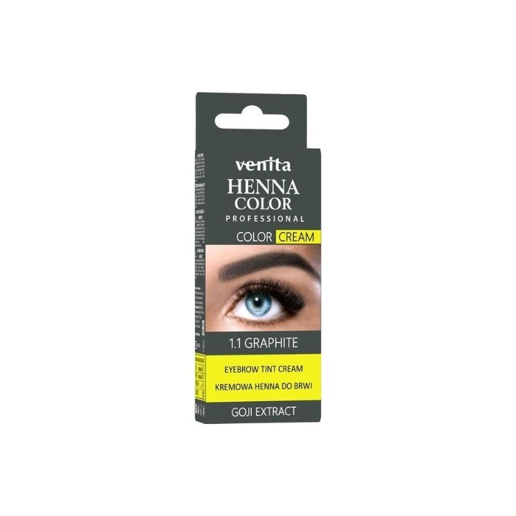 Venita kremowa Henna do brwi /1.1/ Grafit 30 g