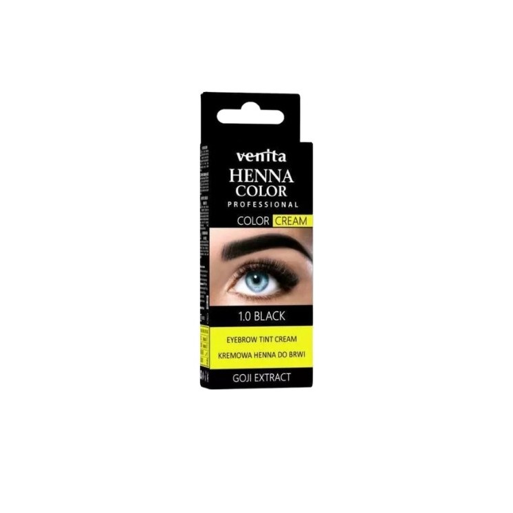 Venita kremowa Henna do brwi /1.0/ Czerń 30 g
