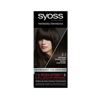 Syoss Haarfärbemittel /2-1/ Naturbraun Schwarz
