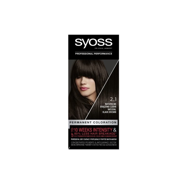 Syoss Haarfärbemittel /2-1/ Naturbraun Schwarz