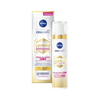 Nivea Cellular Iluminous Anti Spot Krem do twarzy na dzień SPF50 Kuracja na przebarweinia 40 ml Nivea Cellular Iluminous Anti Spot Krem do twarzy na dzień SPF50 Kuracja na przebarweinia 40 ml