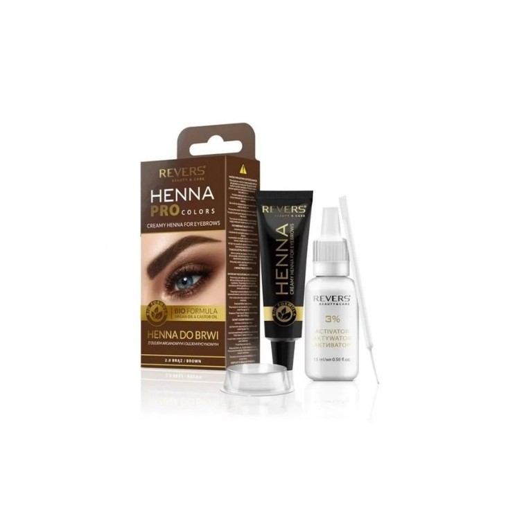 Revers Henna w kremie do brwi i rzęs /2.0/ Brąz