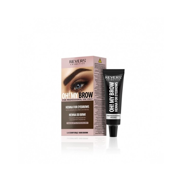 Revers Oh!My Brow kremowa Henna do brwi /3.0/ Ciemny Brąz