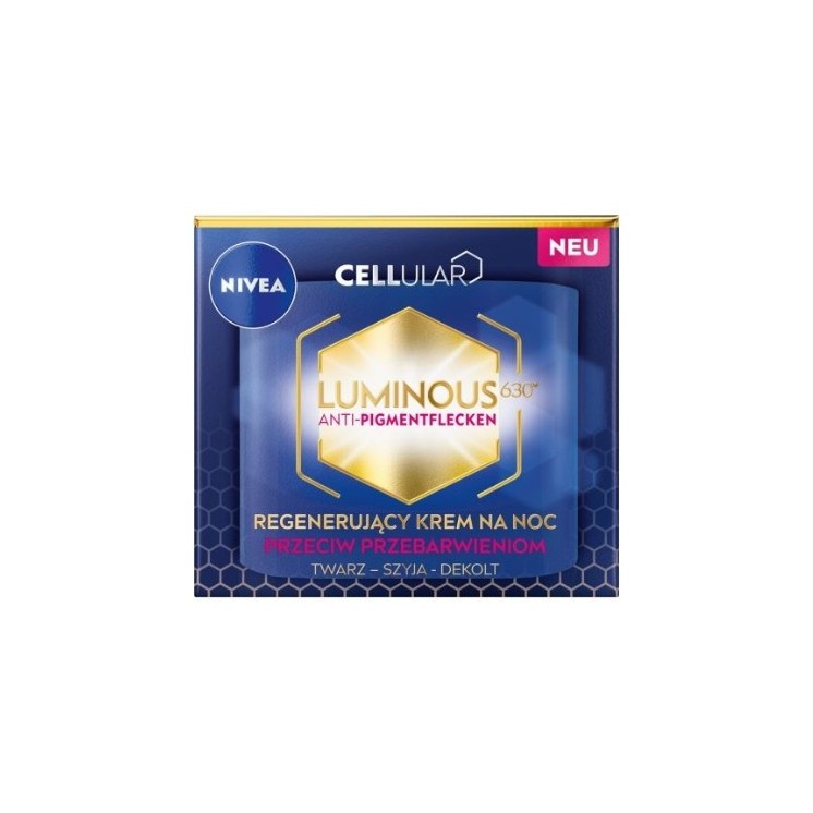 Nivea Cellular Iluminous regenerujący Krem do twarzy na noc przeciw przebarwieniom 50 ml