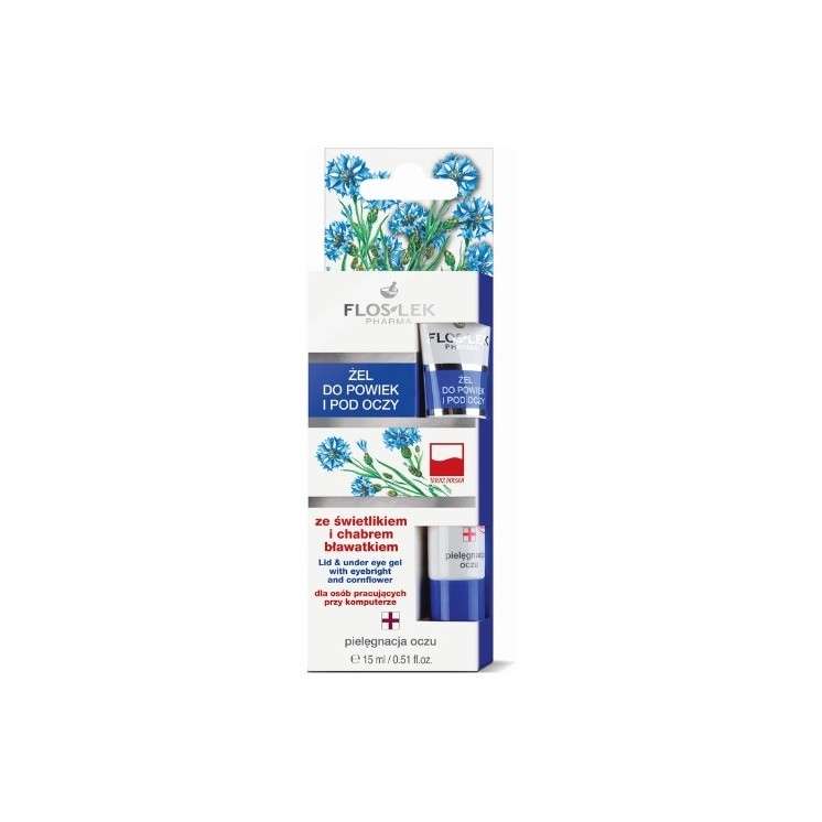 Floslek Eye and eye gel with skylight and cornflower 15 ml
