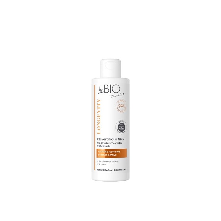 beBIO Ewa Chodakowska LONGEVITY Naturalna rycynowa Płukanka do włosów Regeneracja i Odżywienie 200 ml
