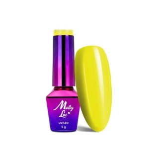 MollyLac /118/ Welcome to Ibiza Hybride Nagellak Sunshine Heat 5 ml MollyLac /118/ Welcome to Ibiza Hybride Nagellak Sunshine Heat 5 ml