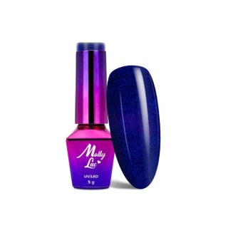 MollyLac /628/ Гібридний лак для нігтів Story Time Magic Night 5 мл