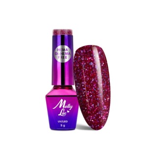 MollyLac /632/ Лак для нігтів Spotlight Hybrid Fan your Flames 5 мл