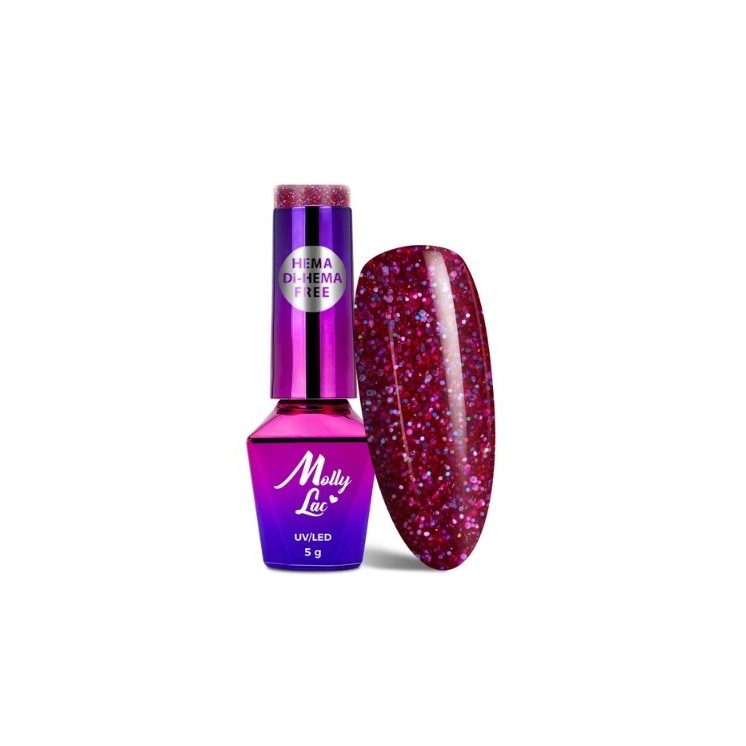 MollyLac /632/ Spotlight Lakier Hybrydowy Fan your Flames 5 ml