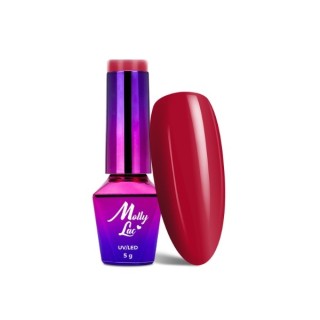 MollyLac /8/ Glamour Women Hybrid Nail Polish Red Carpet 5 мл