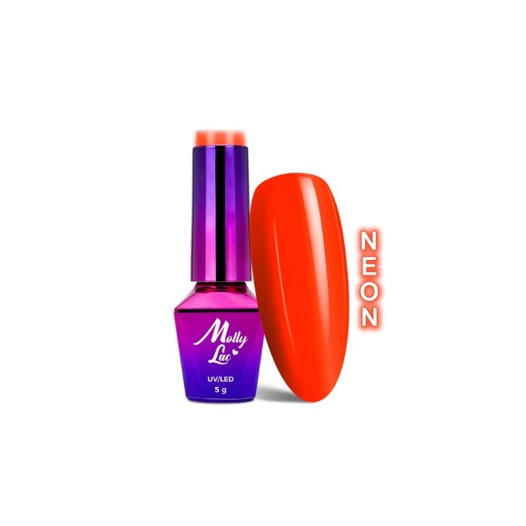MollyLac /372/ Pin-Up Girl Lakier Hybrydowy Rock & Roll 5 ml