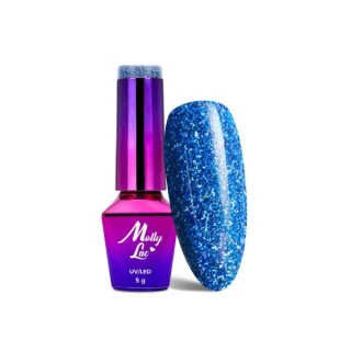 MollyLac /544/ Лак для нігтів Luxury Glam Cosmic Love Hybrid Nail Polish 5 мл