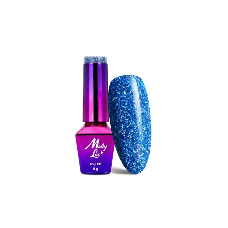 MollyLac /544/ Лак для нігтів Luxury Glam Cosmic Love Hybrid Nail Polish 5 мл