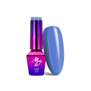 MollyLac /115/ Welcome to Ibiza Curacao Гібридний лак для нігтів 5 мл