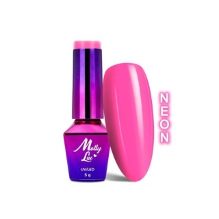 MollyLac /332/ Fancy Fashion Hybrid Nail Polish Splash of Pink 5 мл